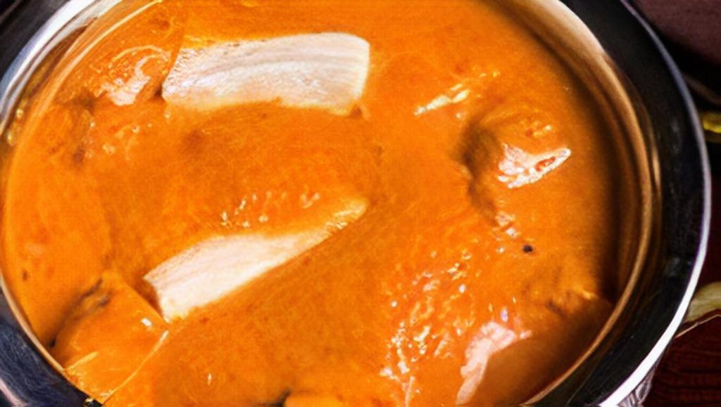 Paneer Tikka Masala · Skewered paneer cheese, creamy tomato sauce