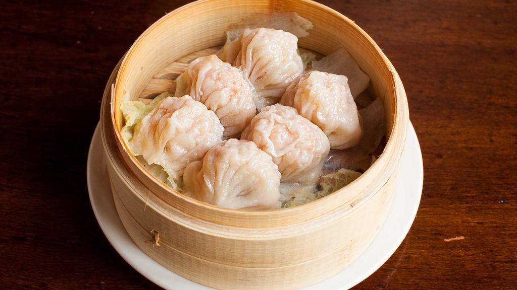 Seafood Dumplings (6) · Six pieces. Choose between steamed or fried dumplings.