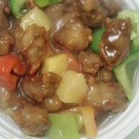 Sweet And Sour Pork · Classic Sweet and Sour Pork with Pineapple Cubes