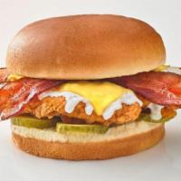 Chicken, Bacon, Ranch, And Cheese Chicken Tender Sandwich · 2 Double Breaded Chicken Tenders smothered in our Fresh Made in Store Ranch Sauce, 2 slices ...