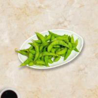 Edge Of Edamame · Soy beans in the pod.