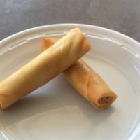 Vegetable Spring Rolls (2 Pieces) · (Cabbage, Carrots, Onion)