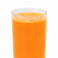 Sunny Day Smoothie · Carrot, orange, banana, and dry apricot.