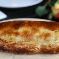 Pichini With Mushrooms · Chopped mushrooms, onions baked inside puff pastry dough