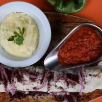 Lula Kebab - Chicken, Beef & Pork Or Lamb · Organic ground meat with cranberries & fresh herbs grilled, served with mashed potatoes/gril...