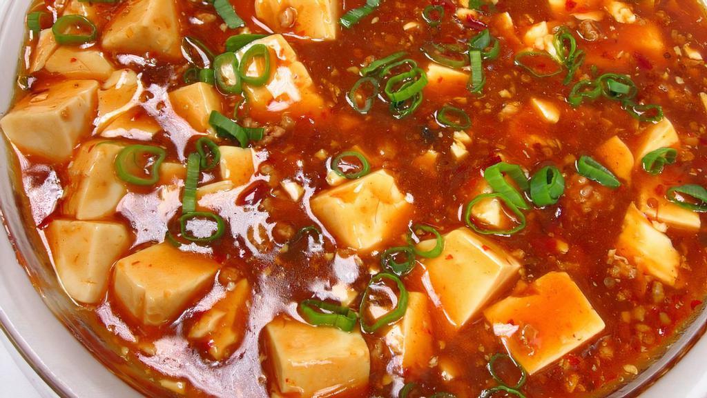 Ma - Po Spicy Tofu 麻婆豆腐 · Spicy.