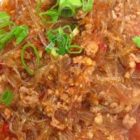 Vermicelli With Hot Meat Sauce 螞蟻上樹 · Spicy.