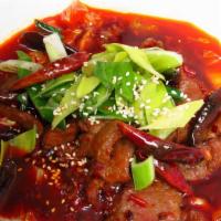 Beef In Hot Sauce 水煮牛 · Spicy.