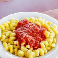 Small Pasta Plates - Cavatappi · Your choice... marinara, pink sauce or melted butter add grilled chicken at a cost. Add gril...