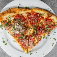 Margherita Personal Pie · Thin crust pizza topped with sliced tomatoes, fresh mozzarella, fresh basil and a touch of g...