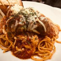 Spaghetti & Meatballs · Marinara, mozzarella, Parmesan, Gleason's meatballs, spaghetti