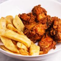 Spicy Fried Wings · Served with one side.