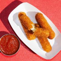 Mozzarella Sticks (4) · Served with a side of marinara.