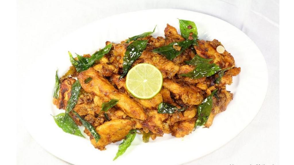 Majestic Rose Chicken · Dry chicken marinated with Indian rose spices with an appealing look.