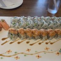 Maki  Lunch · 2 rolls of your choice-Yellowtail scallions roll, California roll, Eel avocado, Sweet potato...