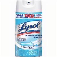 Lysol Disinfectant Spray · Lysol Disinfectant Spray kills 99. 9% of viruses and bacteria. * It can be used on commonly ...