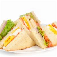 Salami, Egg And Cheese Sandwich · Delicious eggs, delicious salami and choice of cheese sandwich.