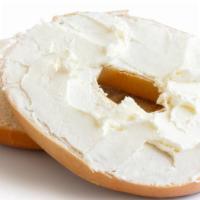 Bagel With Cream Cheese  · Fresh bagel with cream cheese.