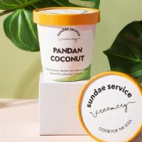 Pandan Coconut (14Oz Pint) · This Creamy Vegan Ice Cream Combines Coconut and Pandan for a Refreshing Taste of the Tropic...