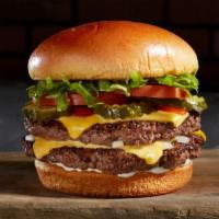 Manhattan Burger · 1/2 lb. Fresh Angus Beef, Lettuce, Tomato, Onion, Pickles, Mayo, Ketchup and American Cheese