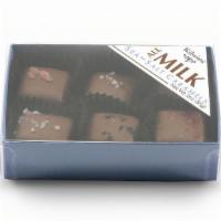 Milk Sea Salt Caramel Assort 4 Oz · Caramel covered in our Milk Chocolate and covered with six unique Sea Salts