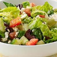 Feta Salad · Diced feta cheese, parsley, tomato, and olive oil.