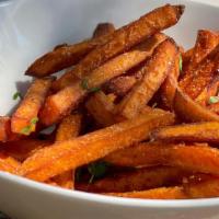 Sweet Potato Fries · Fresh-cut fries. Served plain. Add cheese for an additional charge.