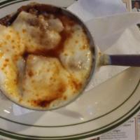 French Onion Soup Au Gratin · Made fresh from scratch every day.