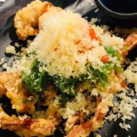 Spider Tempura Fried · Fried soft shell crab.served with eel sauce and ponzu sauce