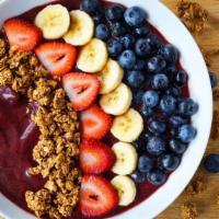 Açaí Bowl · Organic açaí, strawberries, blueberries, banana, and oat milk. Topped with seasonal berries,...
