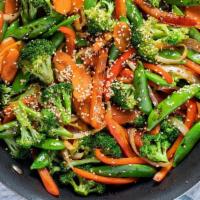 Teppen Stir Fry Vegetable  · Stir fry vegetable ,shitake mushroom, zucchini, carrot, baby corn, onion & broccoli