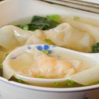 Shrimp Wonton Soup · Shrimp wonton 4pcs with clear soup