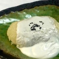 Warm Sweet Sticky Rice Coconut Milk · For someone who loves to try just warm sweet sticky rice! Topping with coconut milk and toas...
