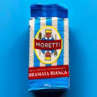 Polenta · Moretti bramata polenta. Coarse ground and delicious. 500g.