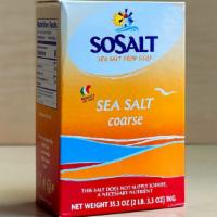 Salt · SoSalt coarse sea salt imported from Sicily. Say that five times fast. Great for all forms o...