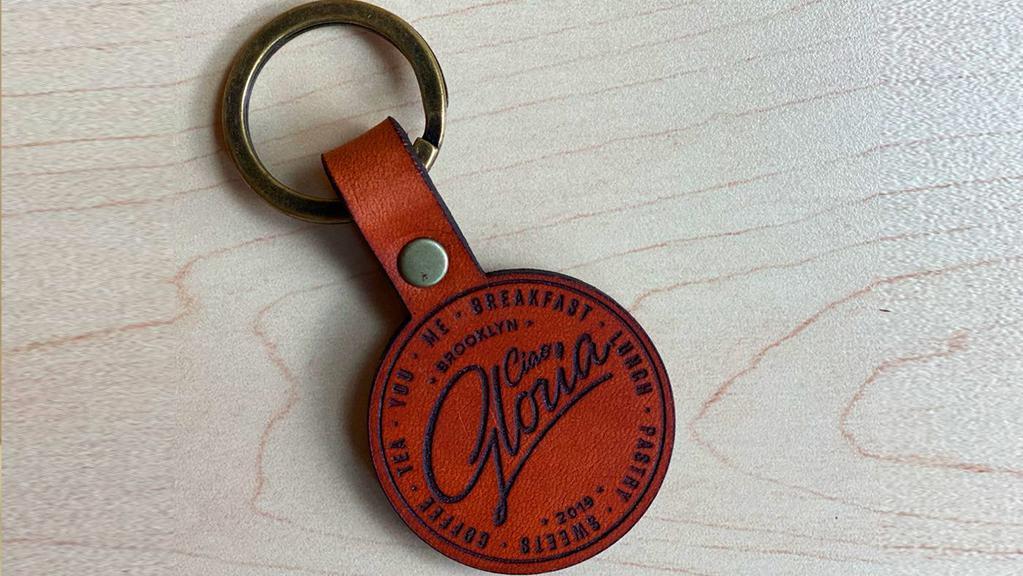 Ciao, Gloria Keychain · Commemorate your food order with a lovely leather Ciao Gloria keychain!