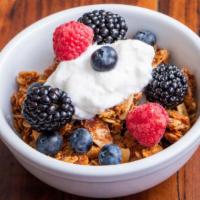 Granola Bowl · House Granola, Greek Yogurt, Fresh Fruit