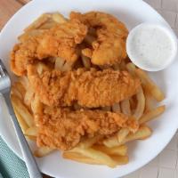 Chicken Tenders · Comes with French fries and ranch.