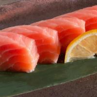 Salmon(5Pcs) · Five pieces of thinly sliced salmon.