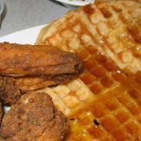 Chicken & Waffle · Classic Chicken & Waffle with butter and syrup.