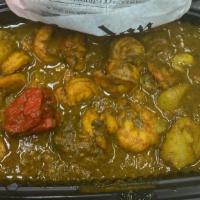 Curry Shrimp Roti · 