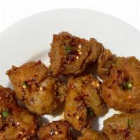 Side Spicy Garlic Chicken · Crispy boneless chicken in our special spicy garlic sauce.