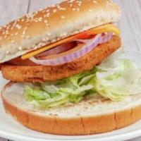 Chicken Sandwich W/ Fries & Soda  · 