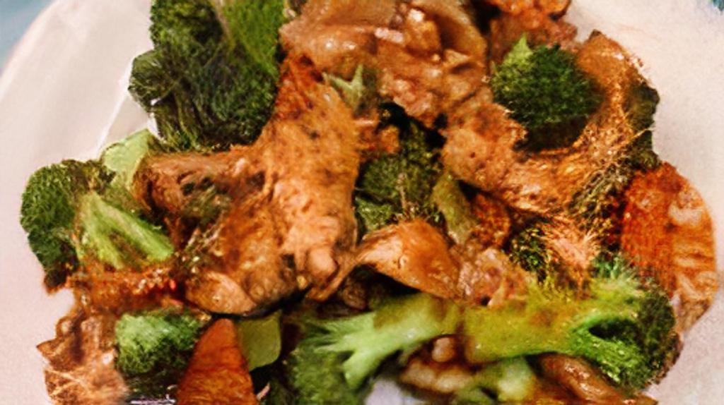 Chicken Or Roast Pork With Broccoli · 