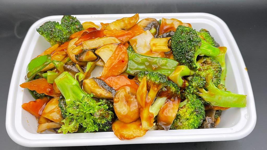 Mixed Vegetable With Garlic Sauce · Spicy.