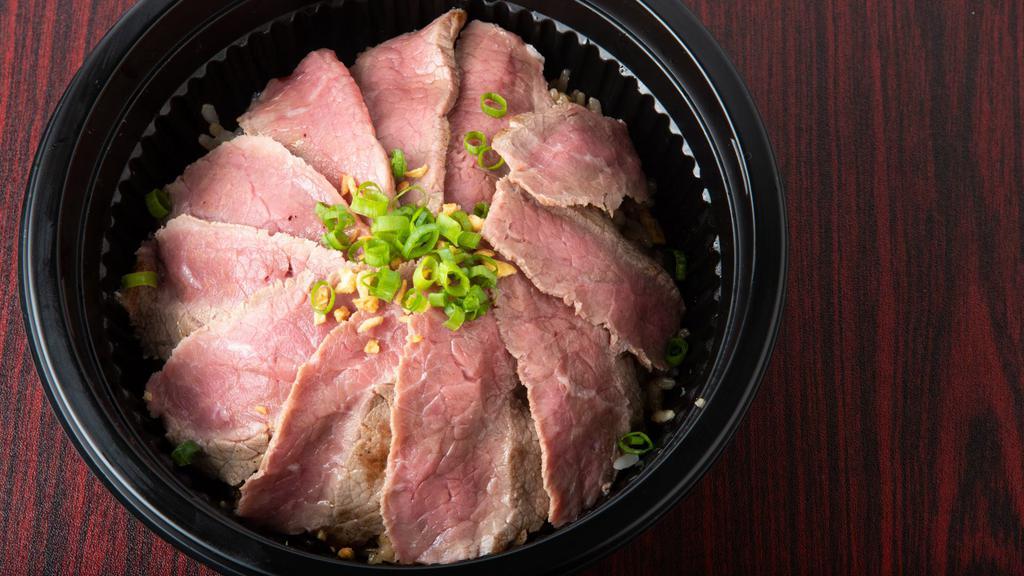 Steak Bowl-With Garlic Rice · Denotes that, consuming raw or undercooked meat, poultry, seafood, shelfish or eggs may increase the risk of foodborne illnesses.