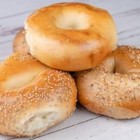 Bagels · Whole bagels with nothing on them. Perfect as they are! Priced per bagel.
