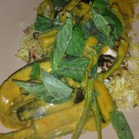 Apeksha’S Coconut Curry · This curry is sweet and spicy and filled with fresh vegetables.