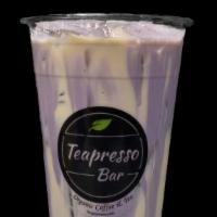 Taro Milk Tea · Osmanthus tea with taro.