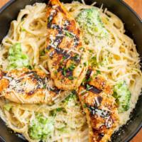 Alfredo Pasta · Indulge in the cheesiness of our chicken pasta, cooked in a rich, creamy, cheese sauce, toss...